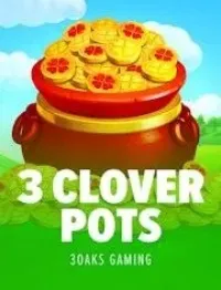 3 clover pots slot logo